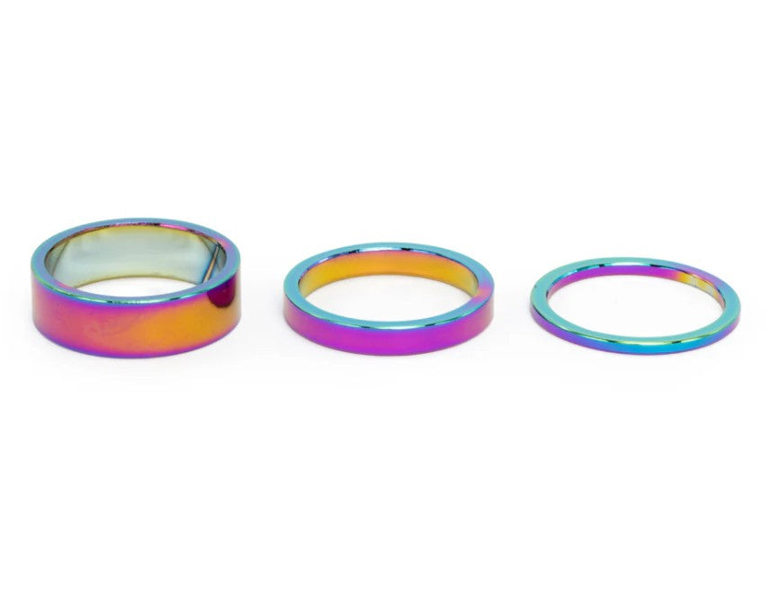THEORY 1-1/8" HEADSET SPACERS 2,5,10 MM OILSLICK