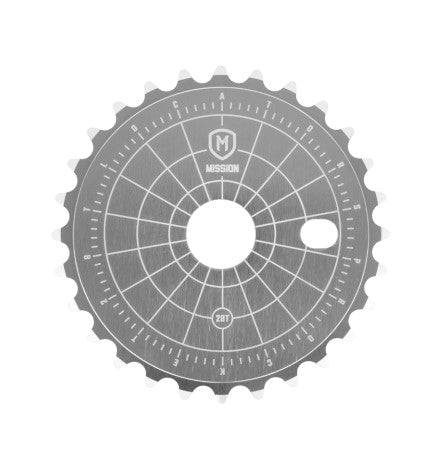 LOCATOR SPROCKET 28T SILVER