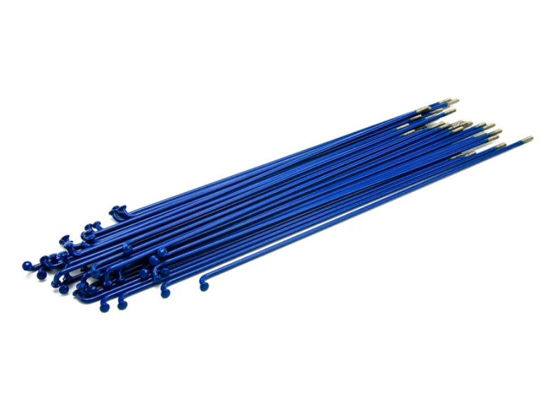 STAINLESS STEEL SPOKES 182MM BLUE 40PC