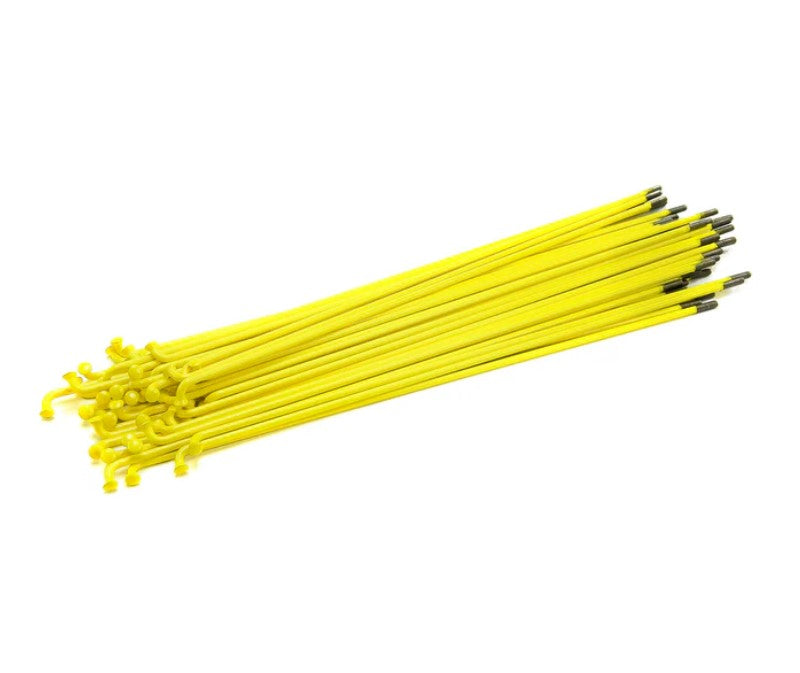 STAINLESS STEEL SPOKES 182MM YELLOW 40PC