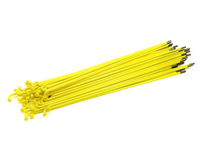 STAINLESS STEEL SPOKES 184MM YELLOW 40PC