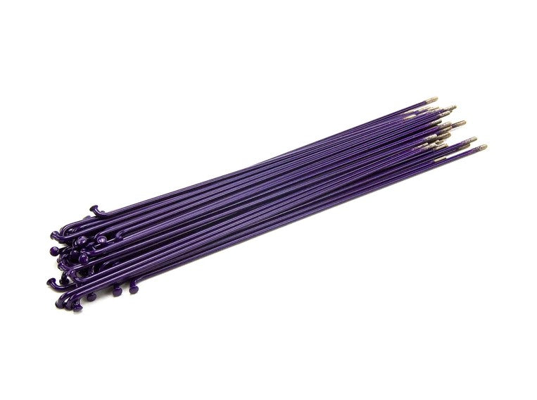 STAINLESS STEEL SPOKES 186MM PURPLE 40PC