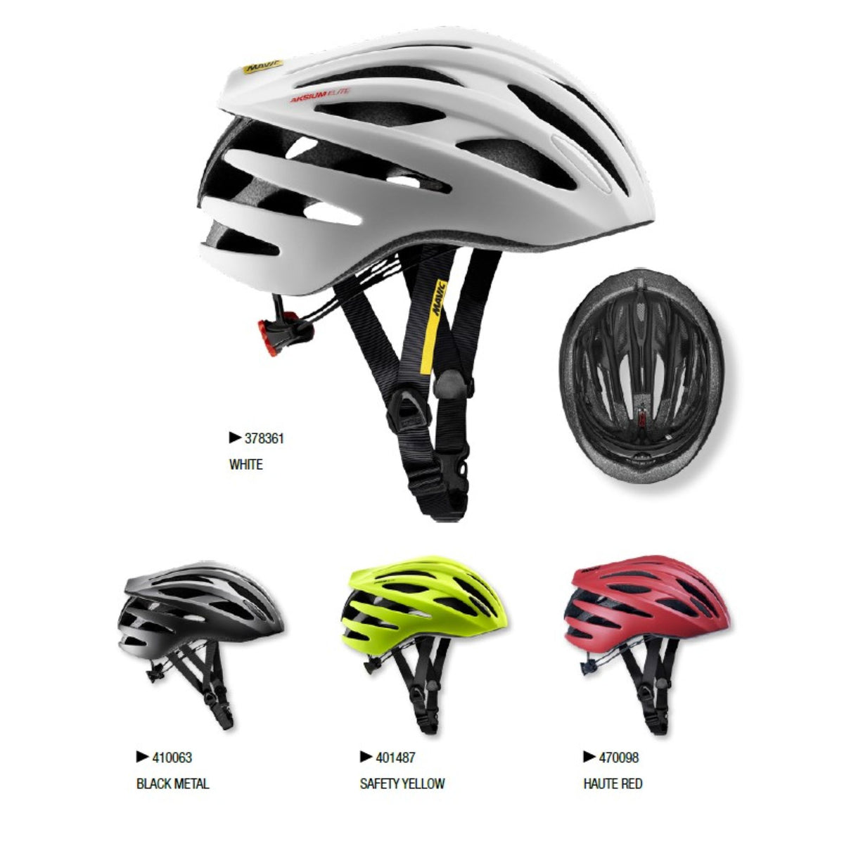 Mavic - Aksium Elite Road Helmet - Black Metal