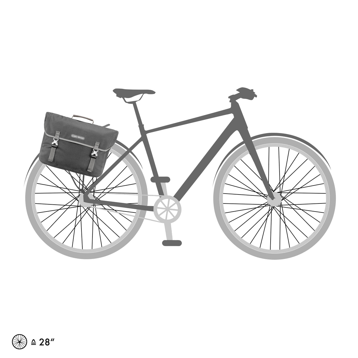 ORTLIEB PANNIER COMMUTER-BAG URBAN QL3.1 PEPPER 20L
