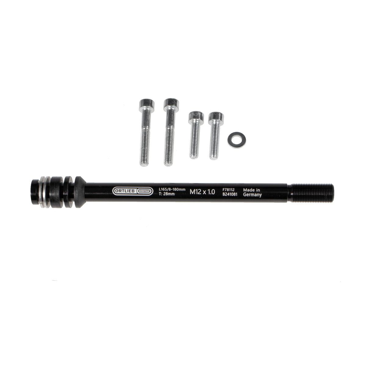 ORTLIEB THRU AXLE M6-CONNECTOR BLACK 1MM