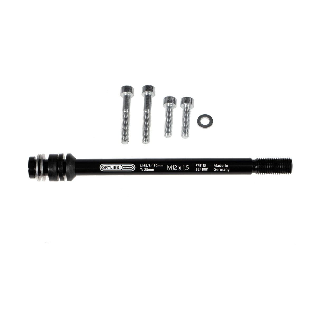 ORTLIEB THRU AXLE M6-CONNECTOR BLACK 1.5MM