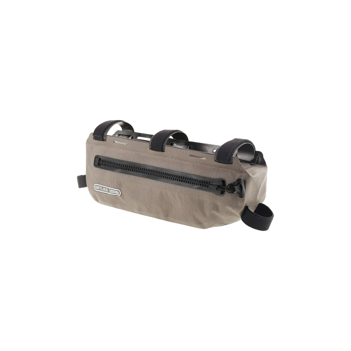 ORTLIEB BIKE PACKING FRAME PACK TOPTUBE HOOK AND LOOP STRAPS DARK SAND 3L