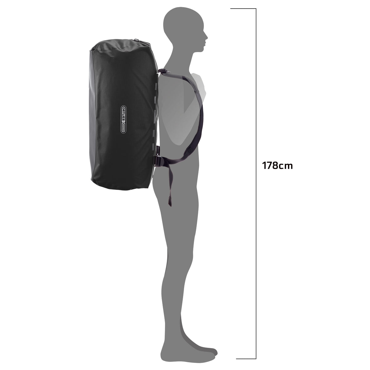ORTLIEB TRAVEL BAG DUFFLE LITE BLACK 60L