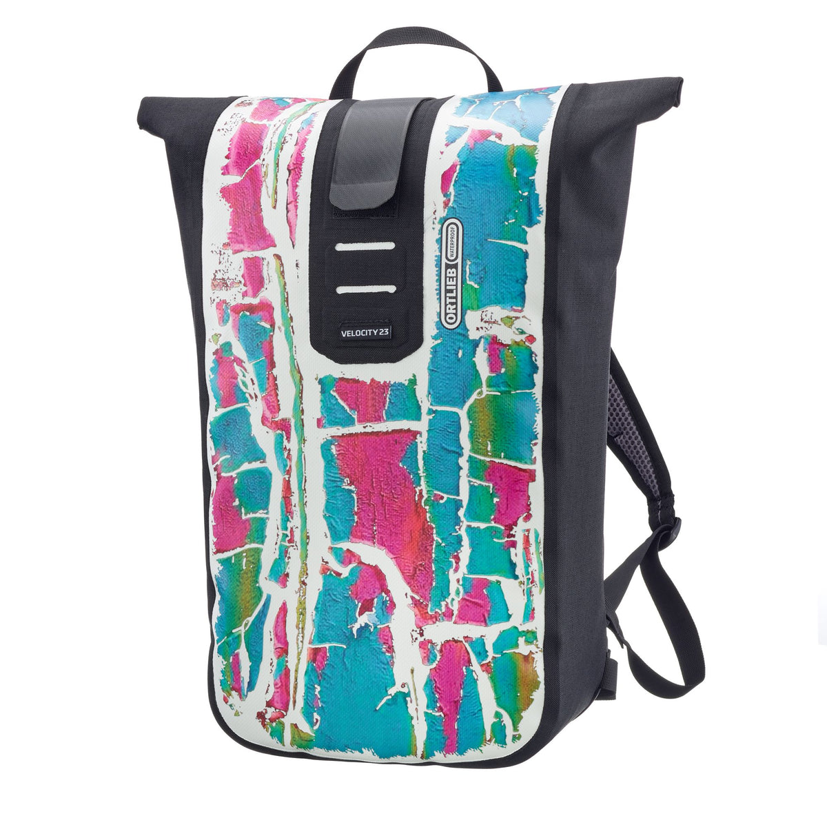Ortlieb Backpack Velocity- White/Black Peeling Paint 23L