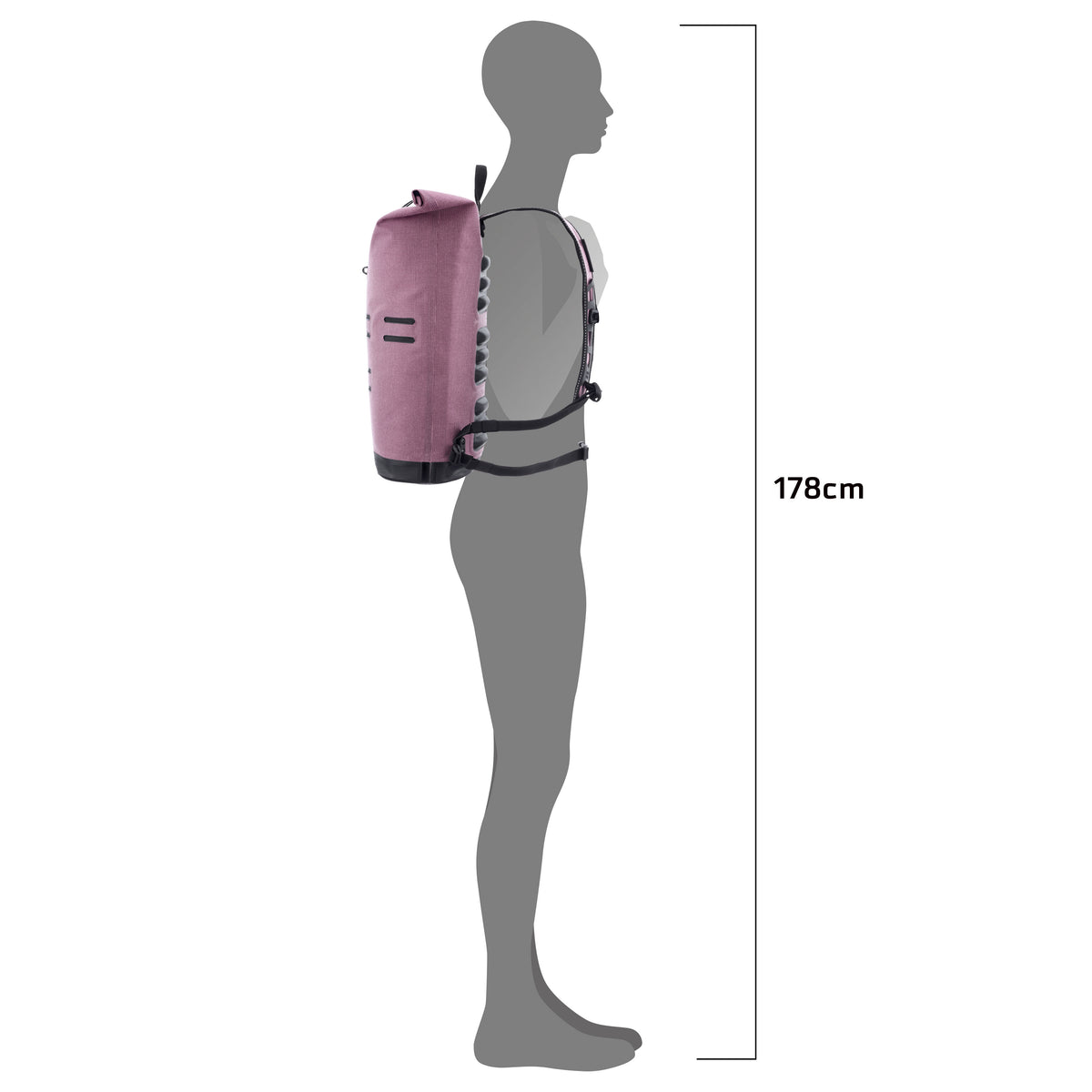 ORTLIEB BACKPACK URBAN COMMUTER-DAYPACK URBAN ASH ROSE 21L