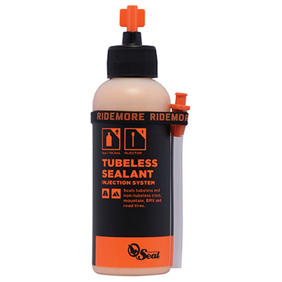 ORANGE SEAL TIRE SEALANT 4 OZ REGULAR WITH INJECTION SYSTEM