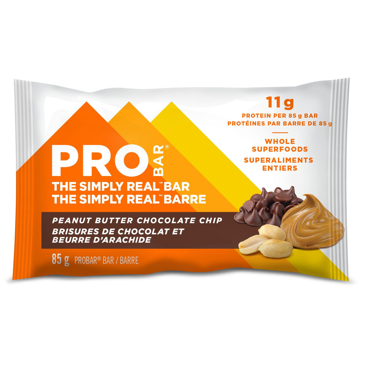 Probar Simply Real Bar Peanut Butter Chocolate Chip (12 unit case)