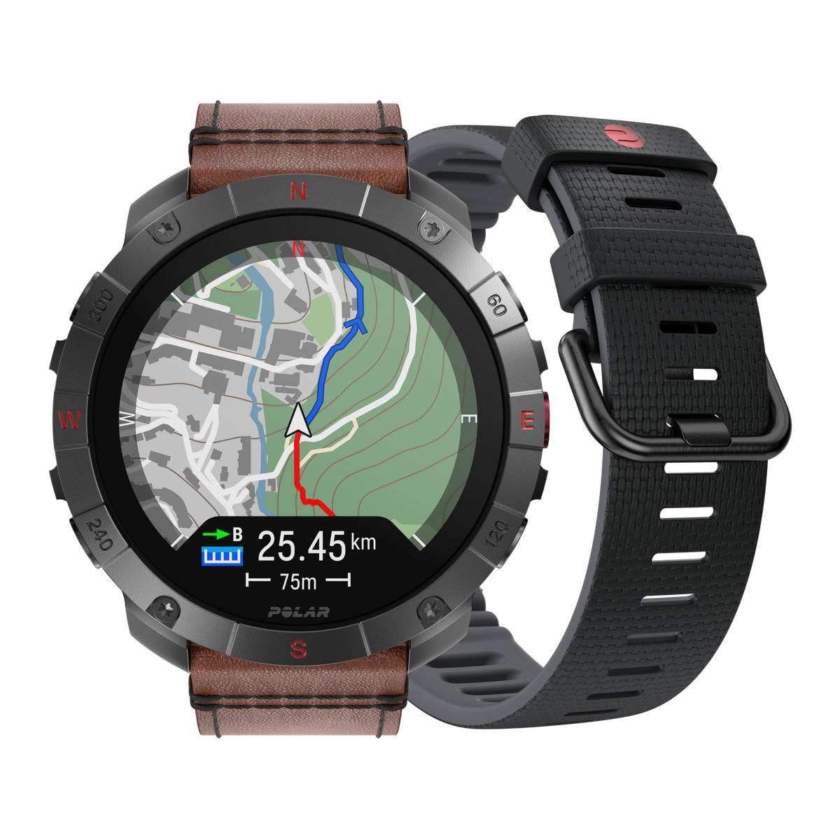 POLAR GRIT X2 PRO TI LTHR BRNZ M/L