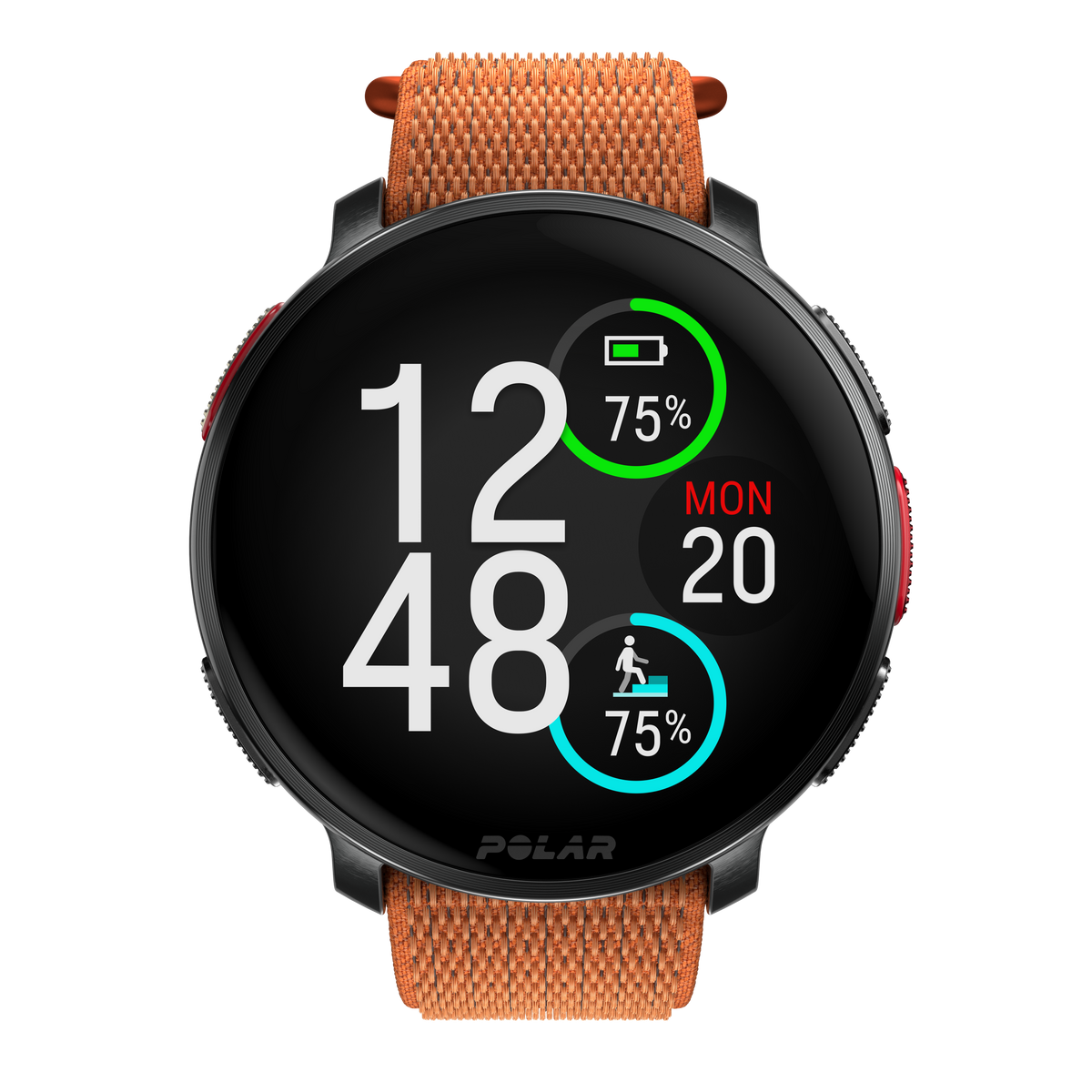 POLAR VANTAGE V3 BLK/BLK W/ORA H&L