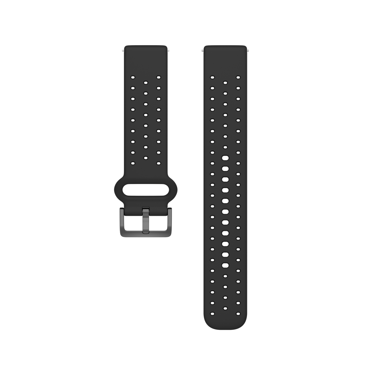 POLAR WRIST BAND 20MM SIL BLK/GRY S-L