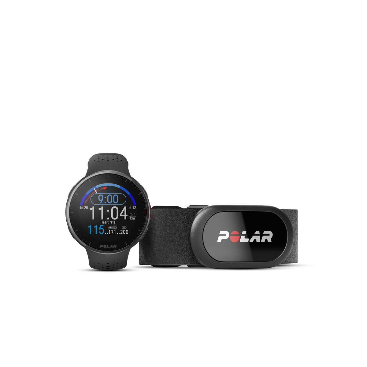 POLAR PACER PRO GRY/BLK M/L HR