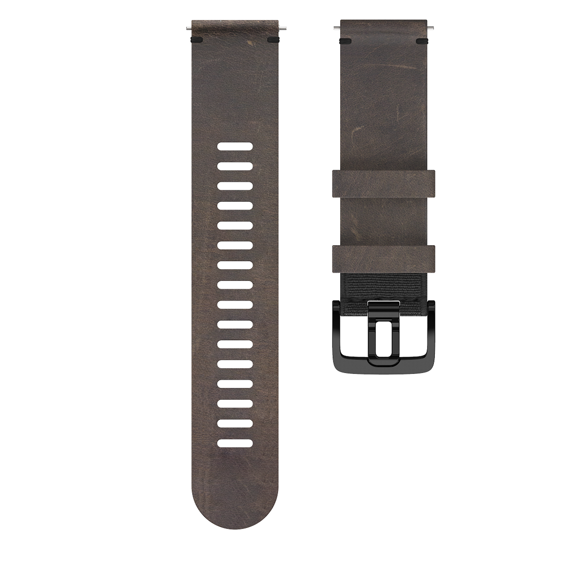 POLAR WRIST BAND 22MM LTHR BRN