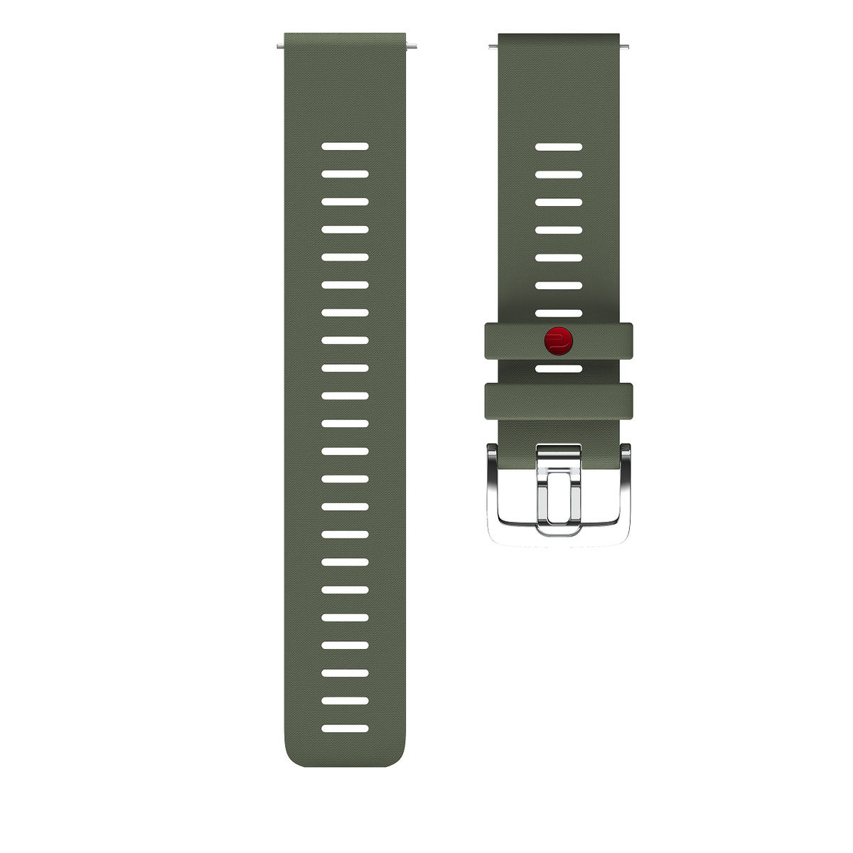 POLAR WRIST BAND 22MM SIL GRN