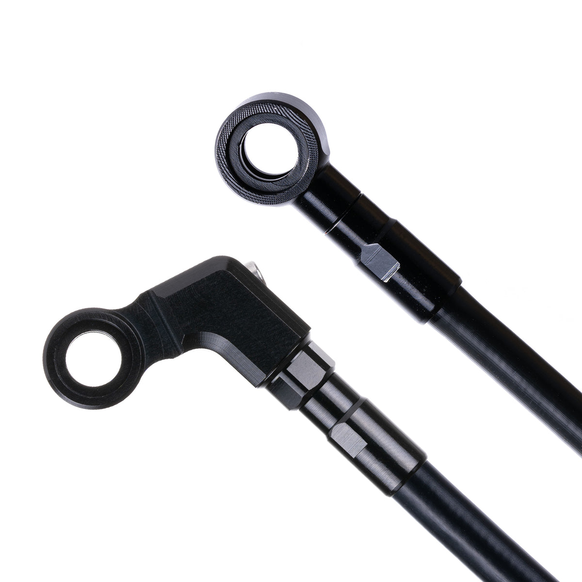 HOSE KIT ANGLED BLK/BANJO BLK KEV 1700MM