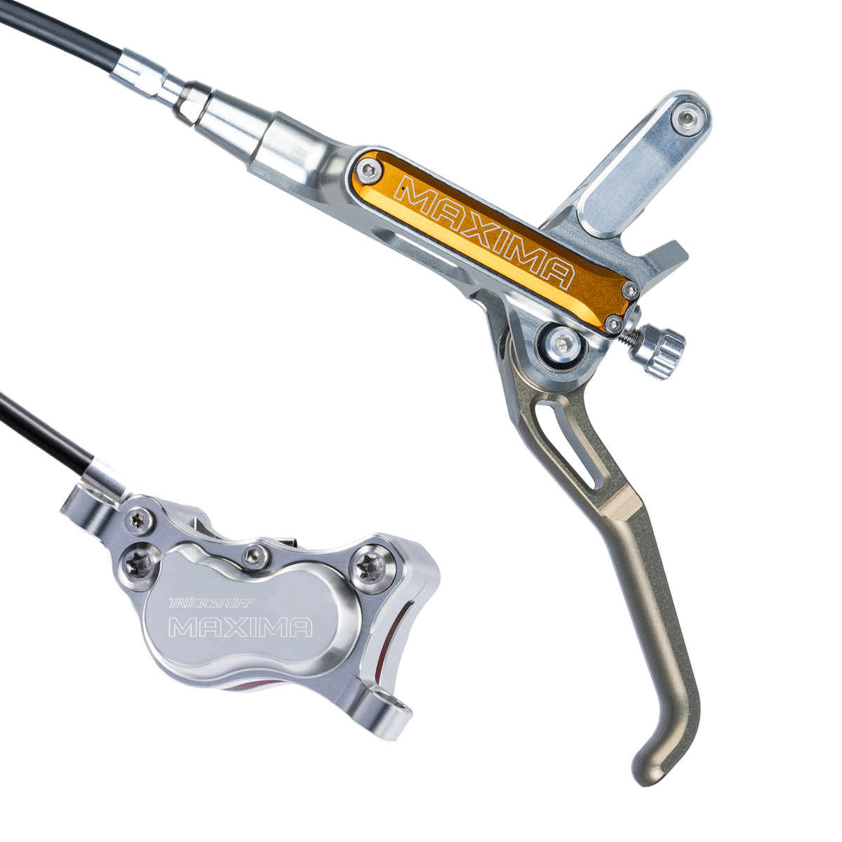 MAXIMA SILVER KEVLAR 4 PISTON POST MOUNT