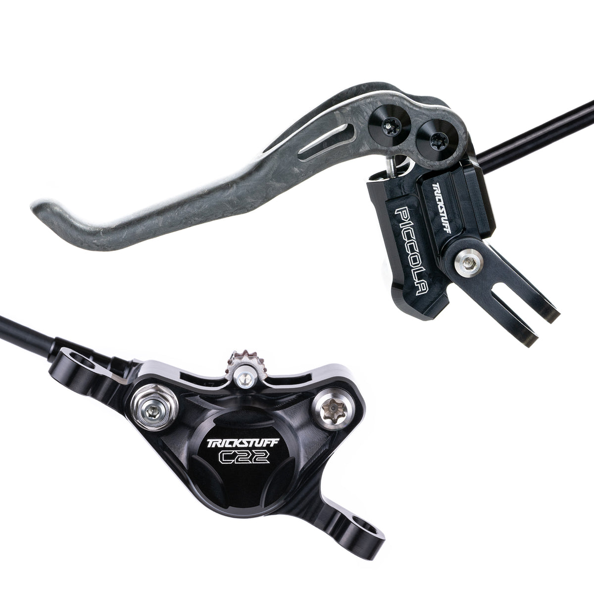 PICCOLA BLACK KEVLAR 2 PISTON POST MOUNT