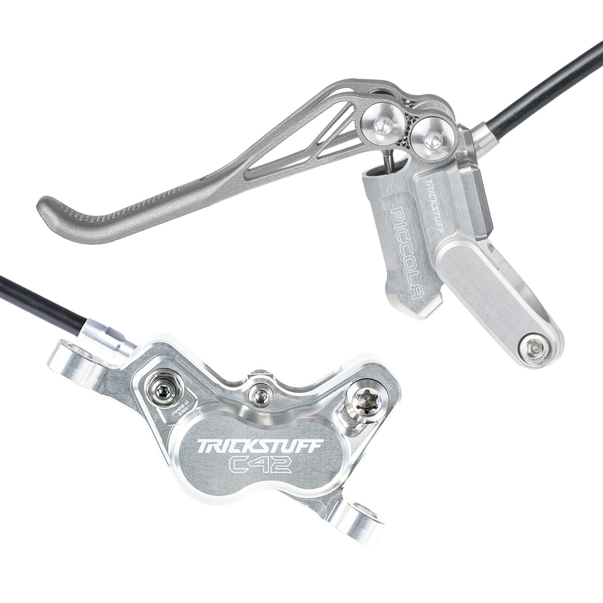 PICCOLA HD SILVER KEVLAR 4 PISTON POST MOUNT