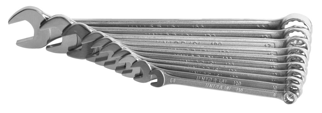 UNIOR SET OF COMBINATION WRENCHES LONG 8-22MM