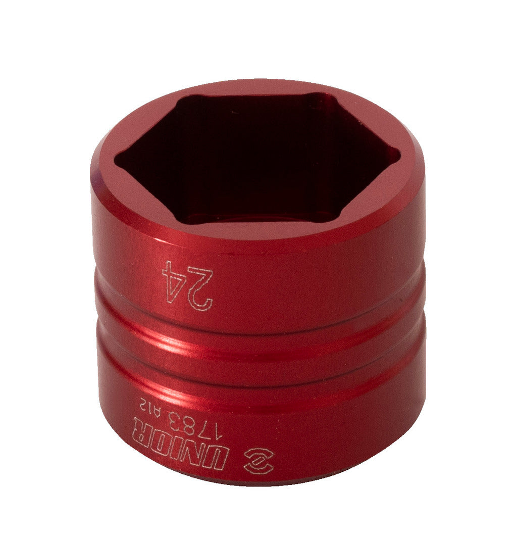 UNIOR SUSPENSION SOCKET 24MM ANO RED