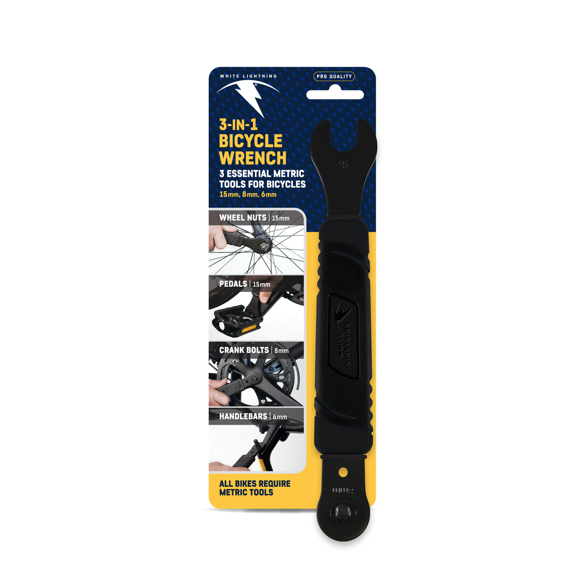 3-IN-1 BICYCLE WRENCH (SINGLE UNIT)