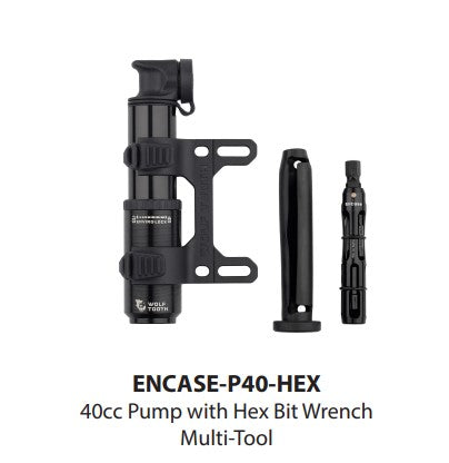 ENCASE PUMP 40CC W HEX BIT WRENCH MULTI-TOOL
