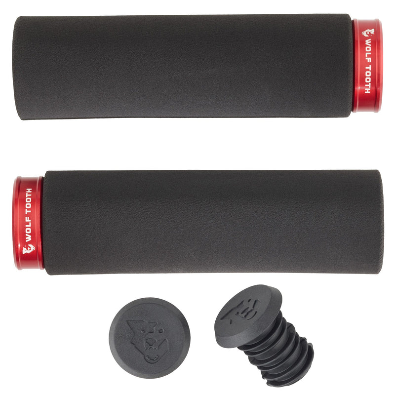 LOCK-ON FAT PAW GRIP BLACK WITH RED COLLAR