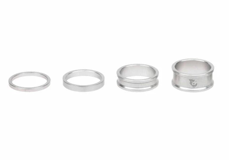 SPACER KIT 3, 5,10, 15MM, RAW SILVER
