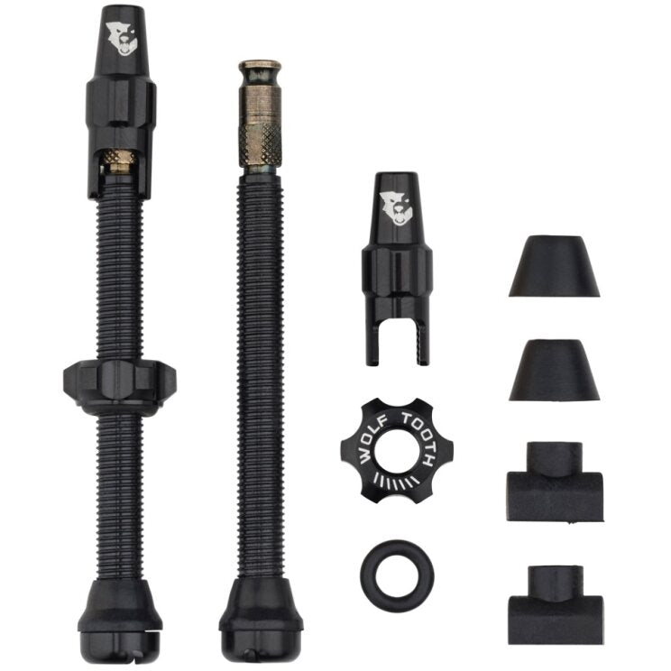 TUBELESS VALVE STEM KIT CLIK 60MM BLACK