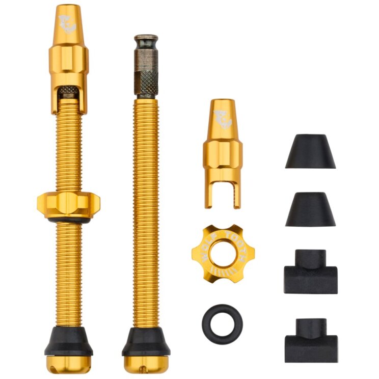 TUBELESS VALVE STEM KIT CLIK 60MM GOLD