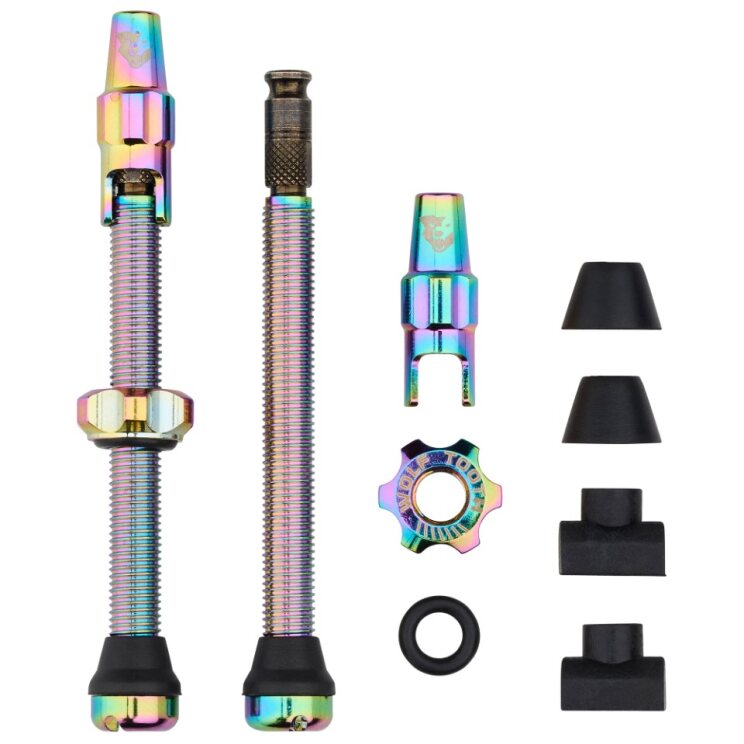TUBELESS VALVE STEM KIT CLIK 60MM OIL SLICK