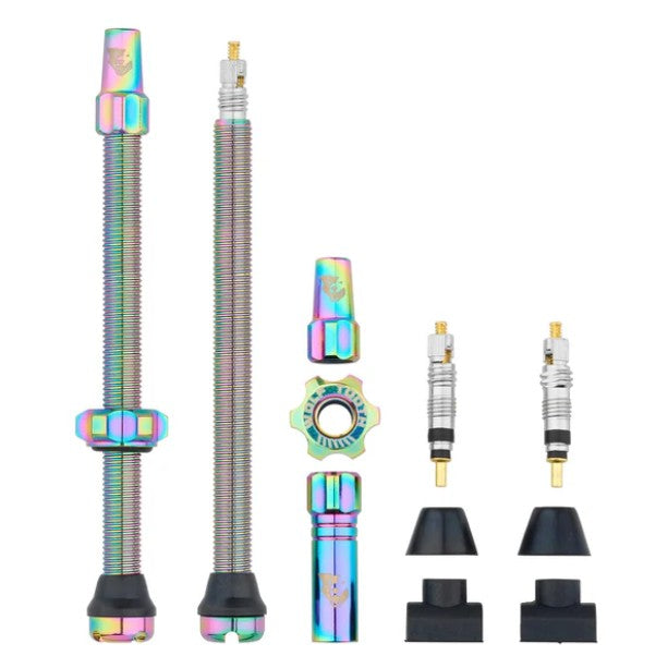 TUBELESS VALVE STEM KIT 80MM OIL SLICK