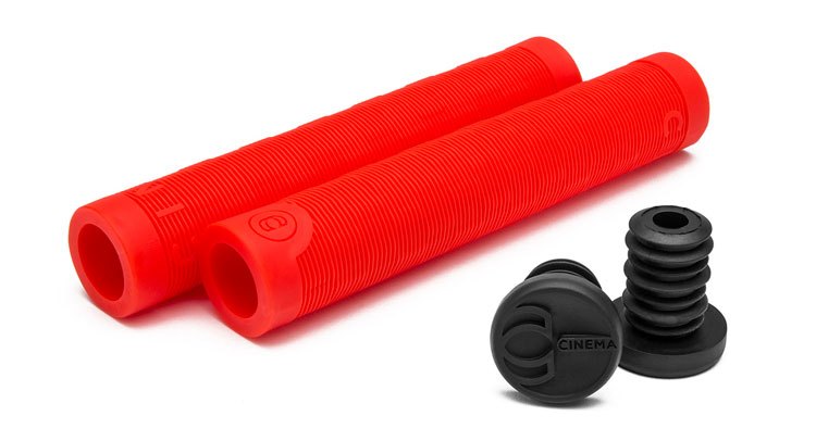 CINEMA FOCUS FLANGELESS GRIPS RED