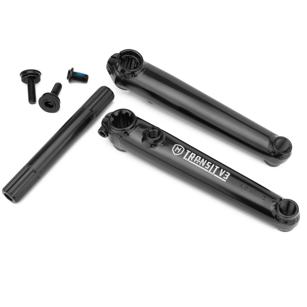 TRANSIT V3 CRANKS 165MM BLACK