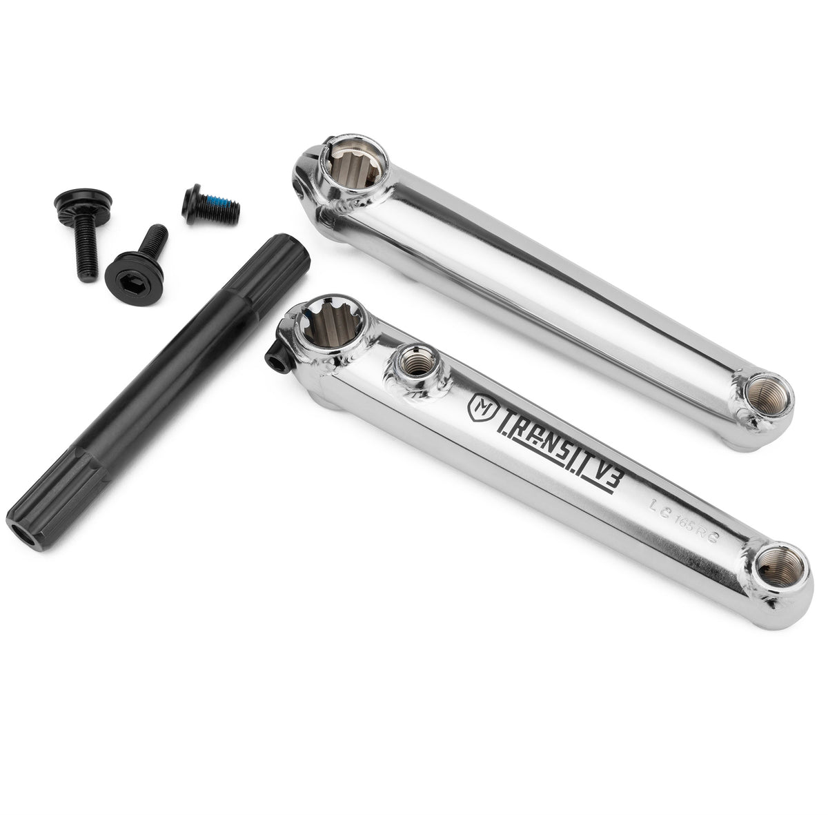 TRANSIT V3 CRANKS 165MM CHROME