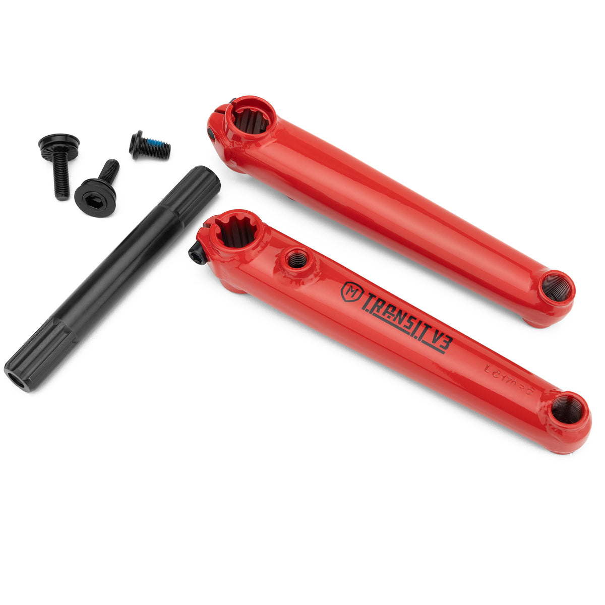 TRANSIT V3 CRANKS 170MM RED