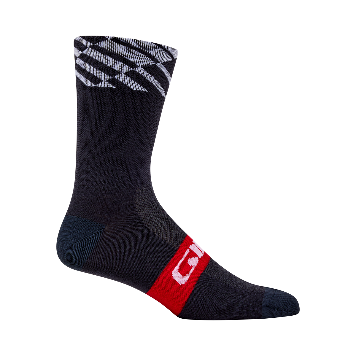 SEAS MERINO RED/WHITE CHARCOAL M