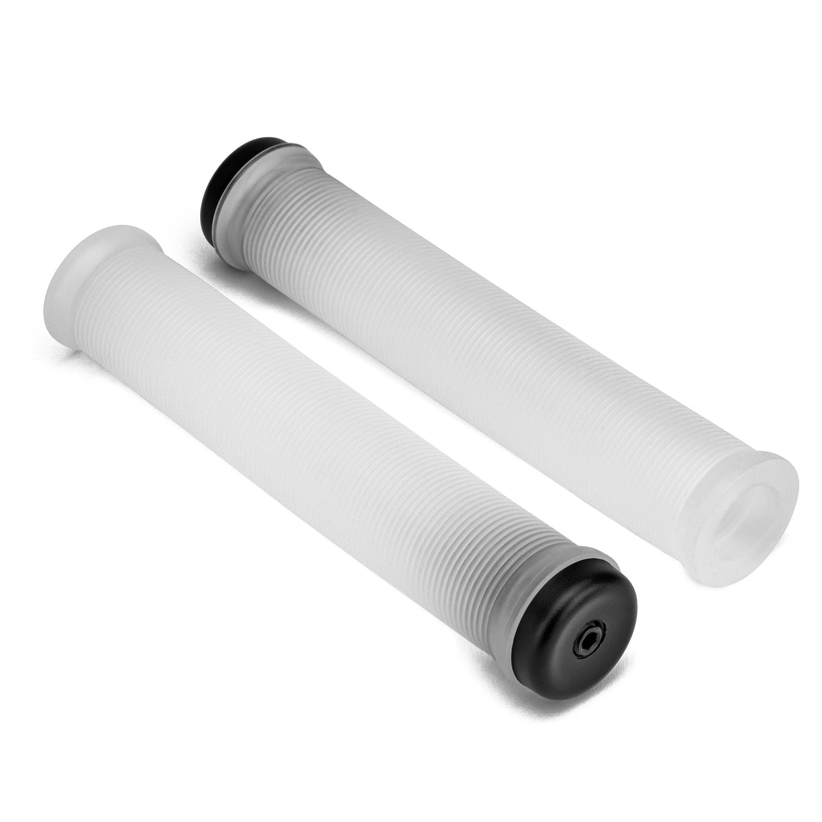 TACTILE GRIPS 160MM CLEAR W/BLACK BARENDS