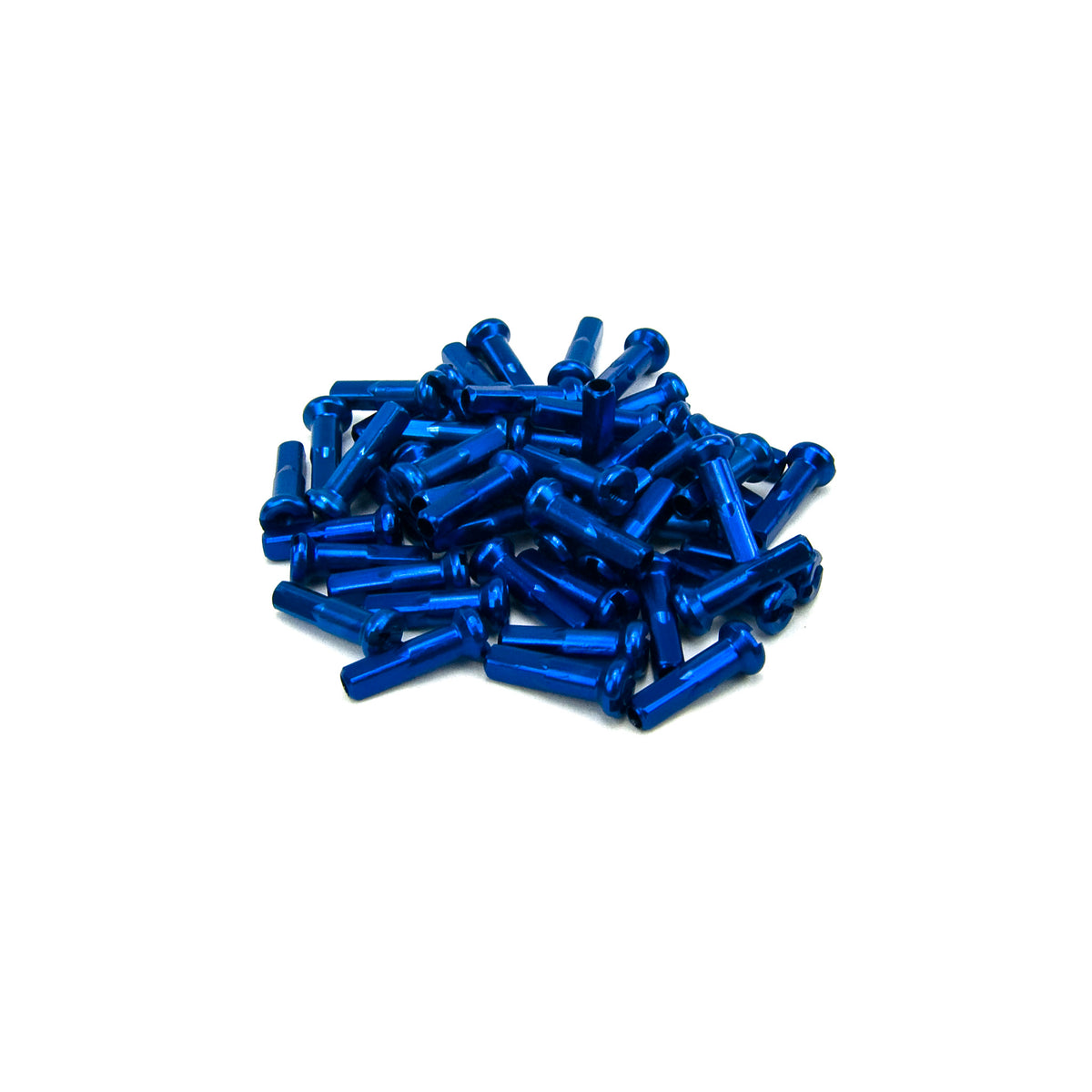 ALUMINUM NIPPLES 14G 40PC BLUE