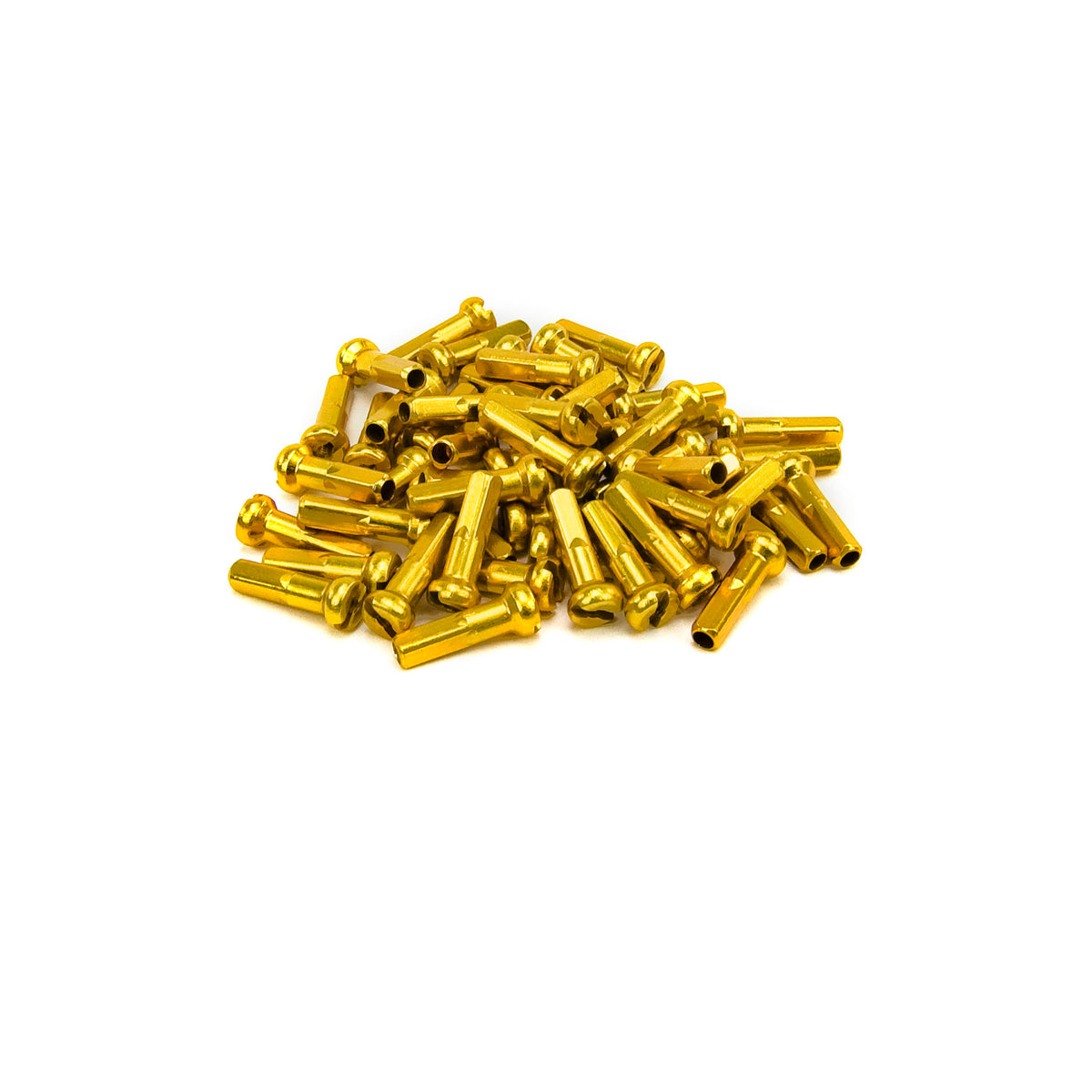 ALUMINUM NIPPLES 14G 40PC GOLD