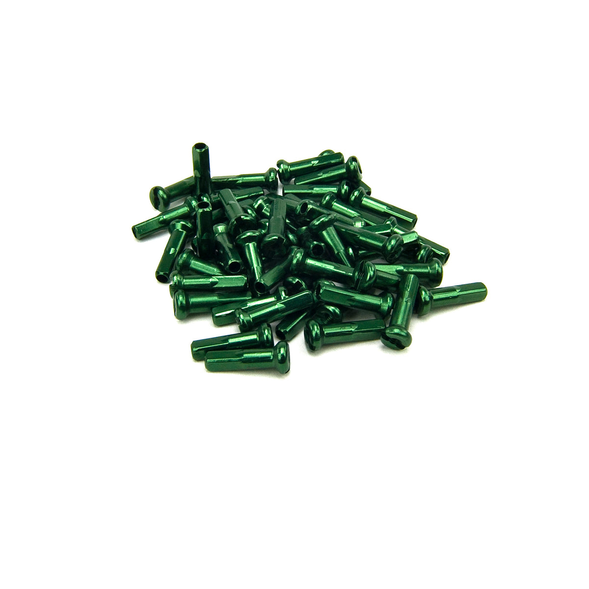 ALUMINUM NIPPLES 14G 40PC GREEN