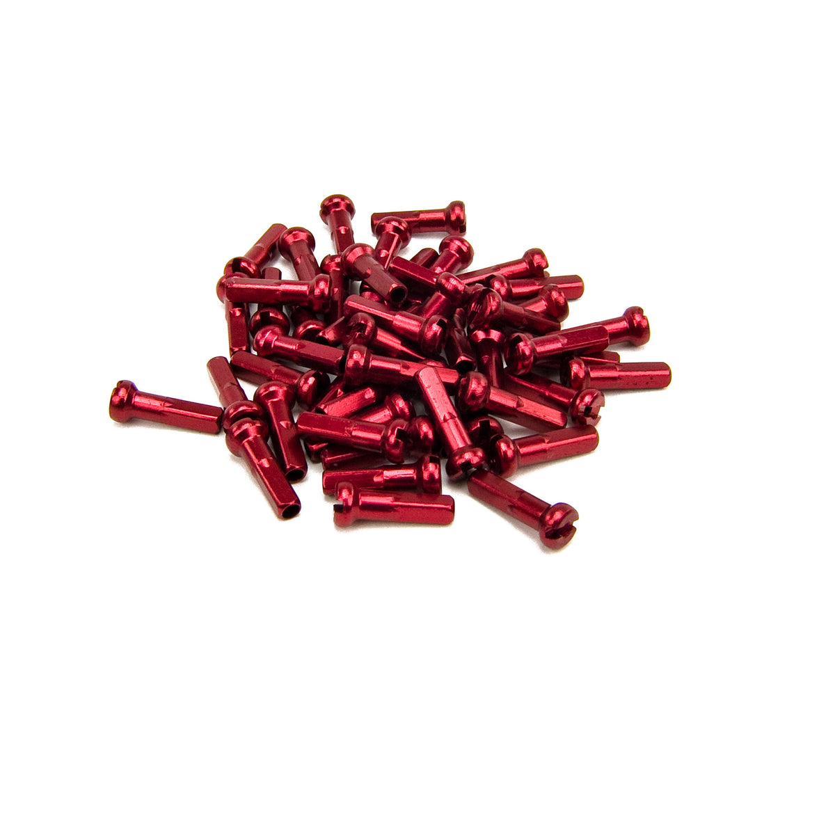 ALUMINUM NIPPLES 14G 40PC RED