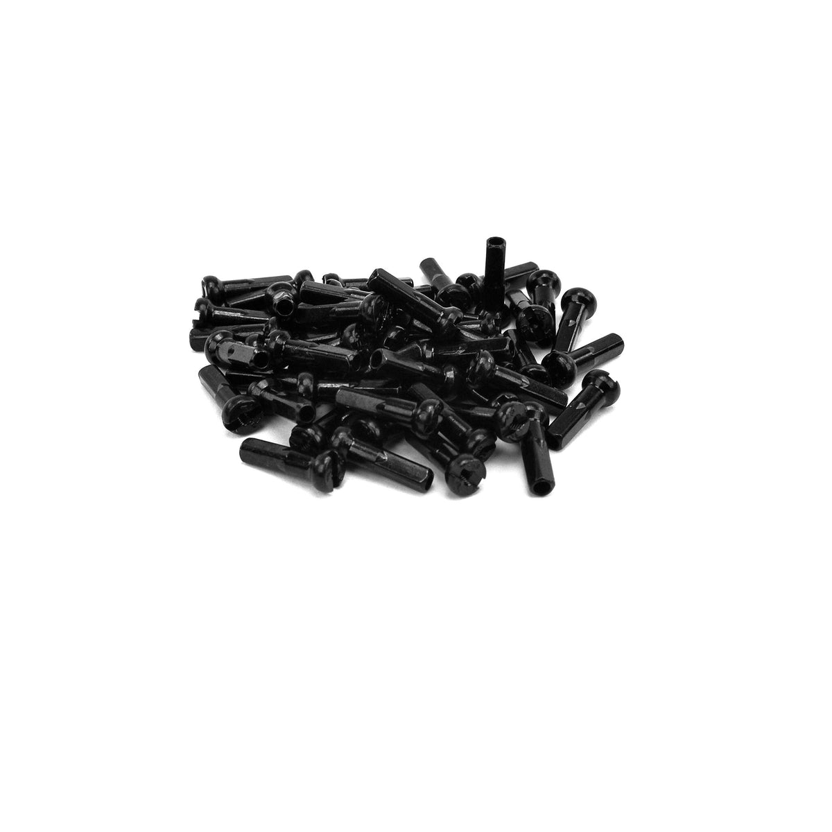 BRASS NIPPLES 14G 40PC BLACK