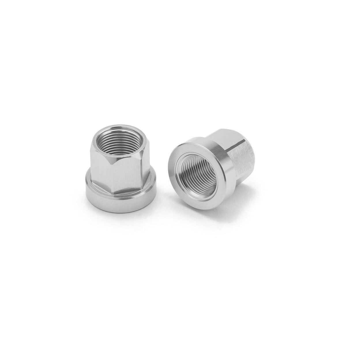 ALLOY AXLE NUTS 14MM SILVER