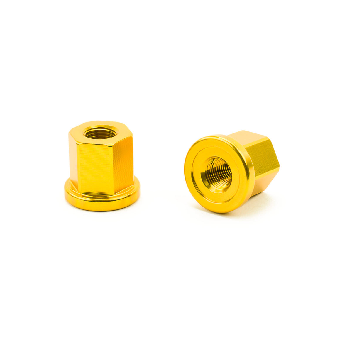 ALLOY AXLE NUTS 3/8IN GOLD