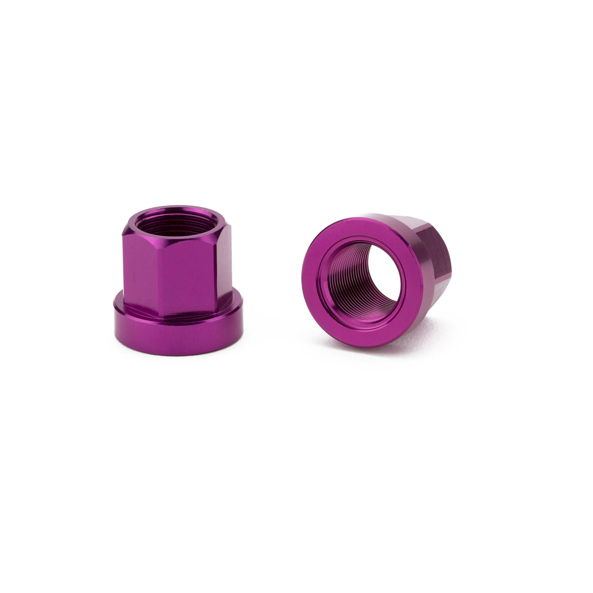 ALLOY AXLE NUTS 14MM PURPLE